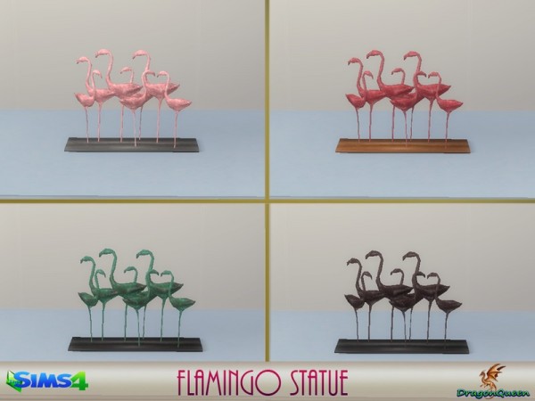  The Sims Resource: Flamingo Statue by DragonQueen