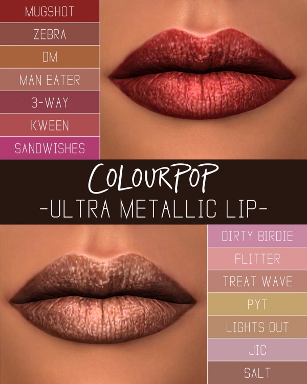  Simpliciaty: Colour pop ultra metallic lip