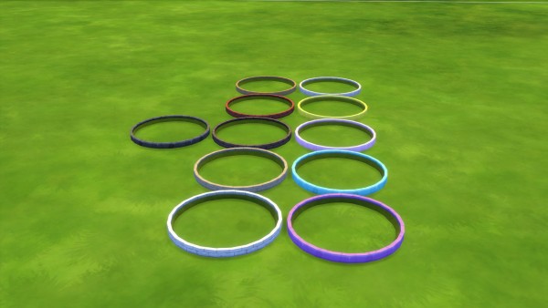  Mod The Sims: On the Curve Circular and Oval Flowerbeds Reborn by Snowhaze