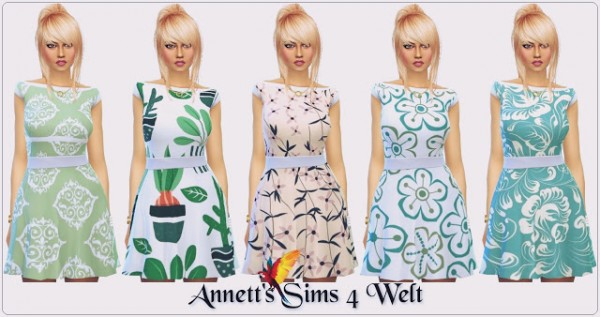  Annett`s Sims 4 Welt: Spring 2017   Dresses Recolors