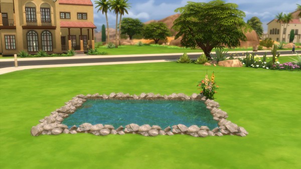  Mod The Sims: Natural Edging II: Meandering Rock Border by Snowhaze