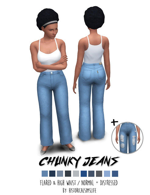  History Lovers Sims Blog: Chunky jeans