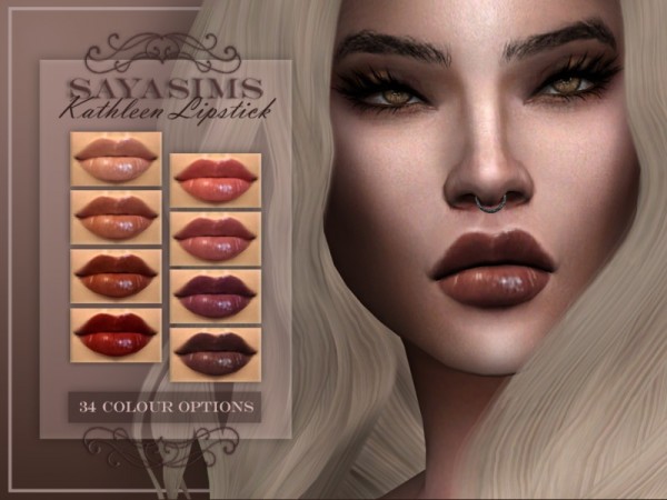  The Sims Resource: Kathleen Lipstick by SayaSims