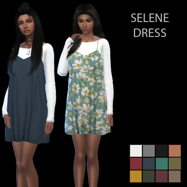  Leo 4 Sims: Selene dress recolor