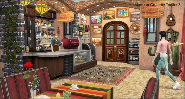 Tanitas Sims: Mexican cafe and Mexican restaurant â€¢ Sims 4 Downloads