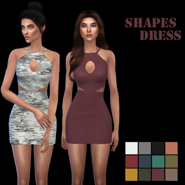  Leo 4 Sims: Shapes dress recolor