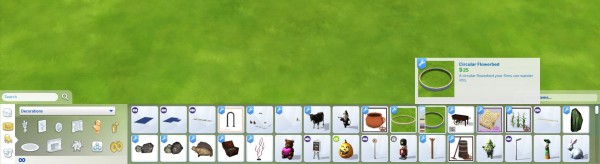  Mod The Sims: On the Curve Circular and Oval Flowerbeds Reborn by Snowhaze