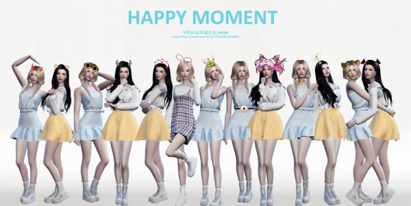  Flower Chamber: Happy moment pose pack