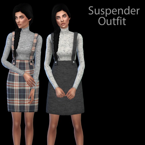  Les Sims 4: Suspender Outfit recolor