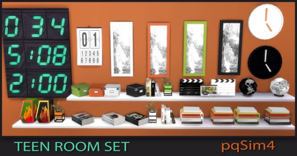  PQSims4: Teen Bedroom Set