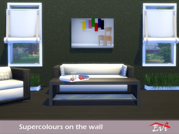  The Sims Resource: Supercolours on the wall by evi