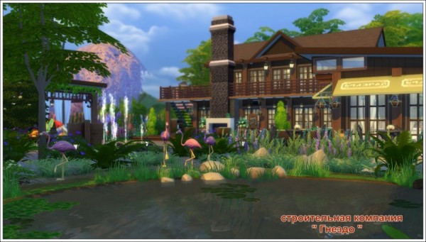  Sims 3 by Mulena: Restaurant Summer day