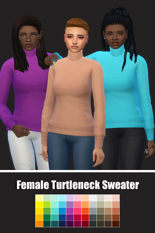  Simsworkshop: Turtleneck Sweater by maimouth