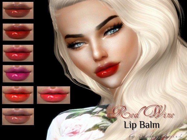  The Sims Resource: Red Wine Lip Balm by Baarbiie GiirL