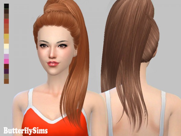  Butterflysims: B flysims 132 free hairstyle   No hat