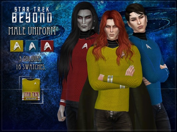  The Sims Resource: Star Trek Uniform by RemusSirion
