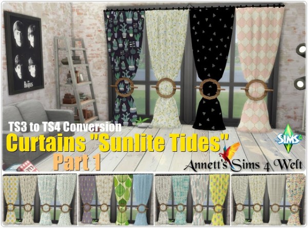  Annett`s Sims 4 Welt: Curtains Sunlite Tides Part 1   Part 3