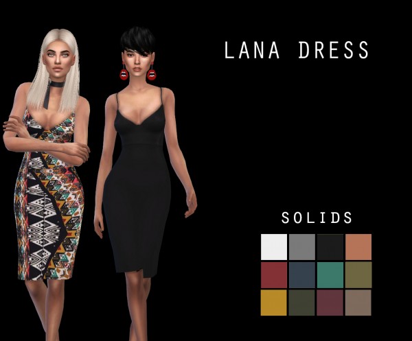  Leo 4 Sims: Lana dress recolor