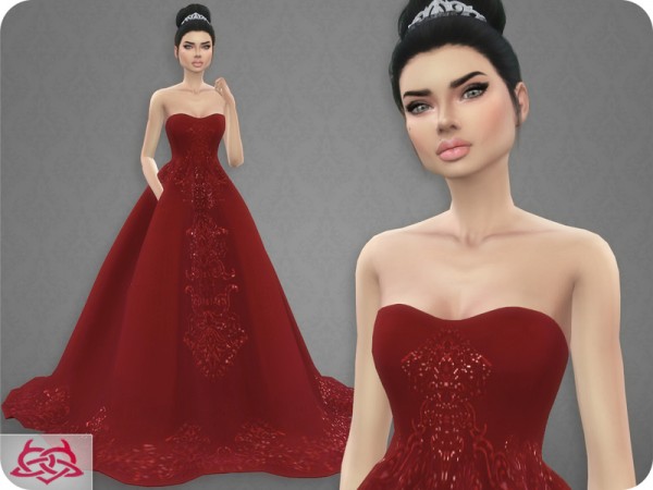  The Sims Resource: Wedding Dress 7 by Colores Urbanos