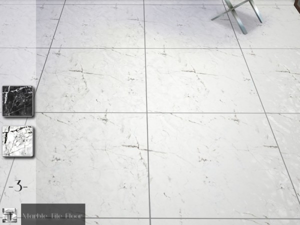  The Sims Resource: Marble Tile Floor Set by .Torque