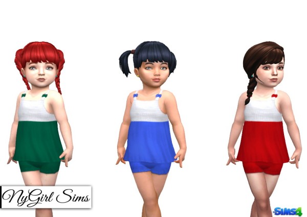   NY Girl Sims: Tank and Shorts Two Piece