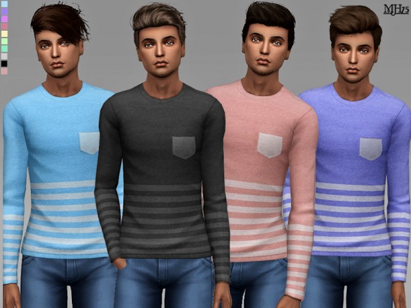  The Sims Resource: Like Stripes Tops by Margeh 75