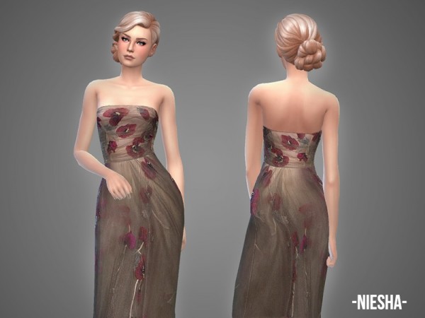  The Sims Resource: Niesha   gown by April