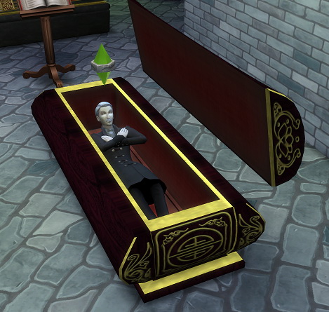  Simsworkshop: Coffin by BigUglyHag