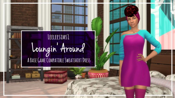  Simsworkshop: Loungin Around dress by leeleesims1