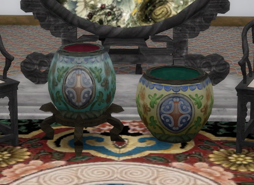  Simsworkshop: Titan Quest Jade Palace Vases by BigUglyHag