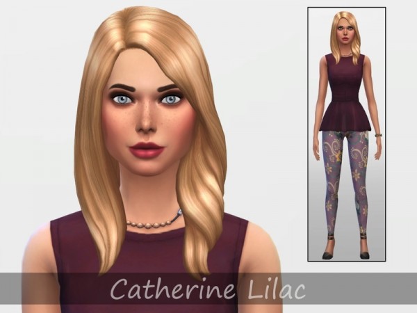  The Sims Resource: Catherine Lilac (No CC) by sand y