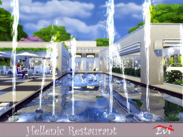  The Sims Resource: Hellenic Restaurant by evi