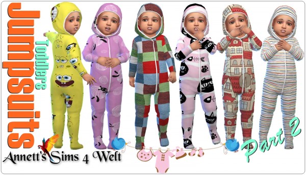  Annett`s Sims 4 Welt: Toddlers Jumpsuits   Part 2