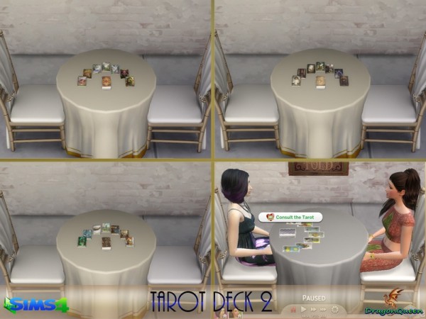  The Sims Resource: Tarot Deck Set by DragonQueen