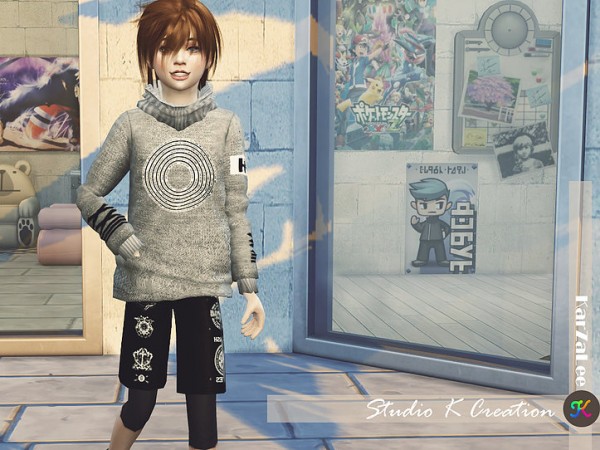  Studio K Creation: Giruto18 Loose Neck tee child version