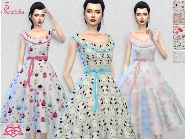  The Sims Resource: Romi dress recolor 5 by Colores Urbanos