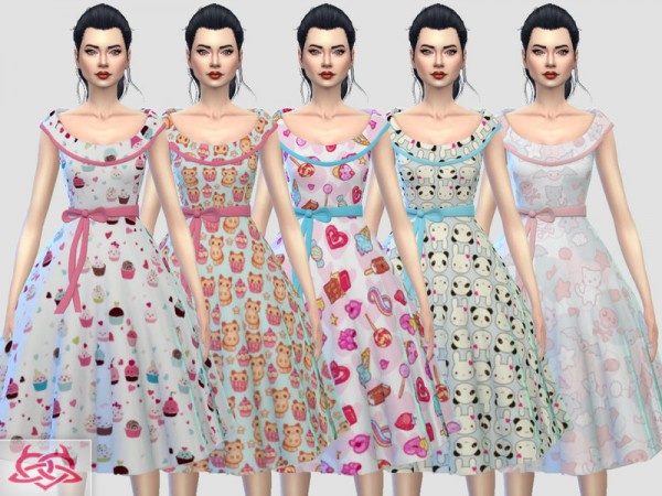  The Sims Resource: Romi dress recolor 5 by Colores Urbanos