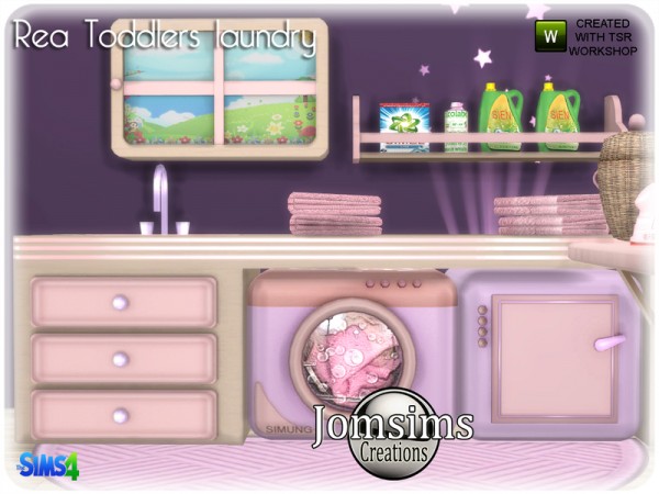  The Sims Resource: Rea toddlers laundry by jomsims