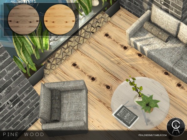  The Sims Resource: Pine Wood floor by Pralinesims