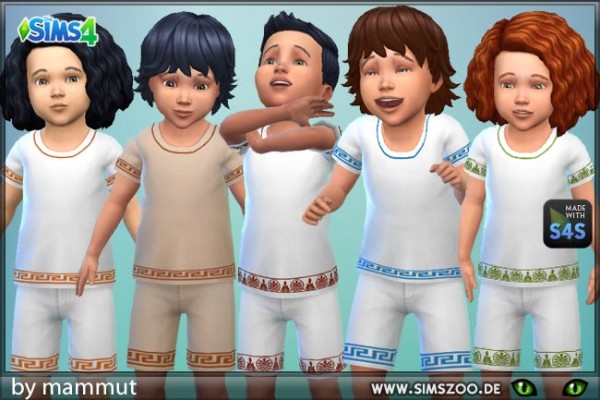  Blackys Sims 4 Zoo: Todd Shirt and Shorts EarlyCiv by mammut