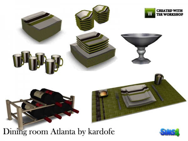  The Sims Resource: Diningroom Atlanta by Kardofe