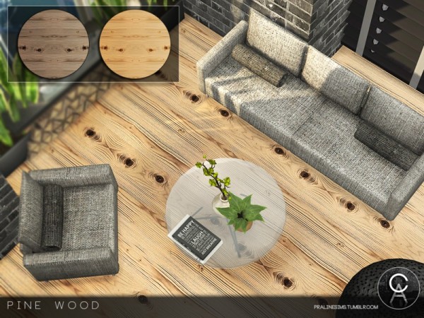  The Sims Resource: Pine Wood floor by Pralinesims