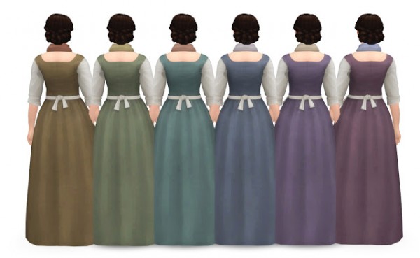  History Lovers Sims Blog: Baker`s wife dress