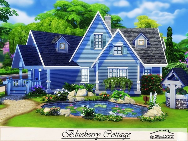  The Sims Resource: Blueberry Cottage by MychQQQ