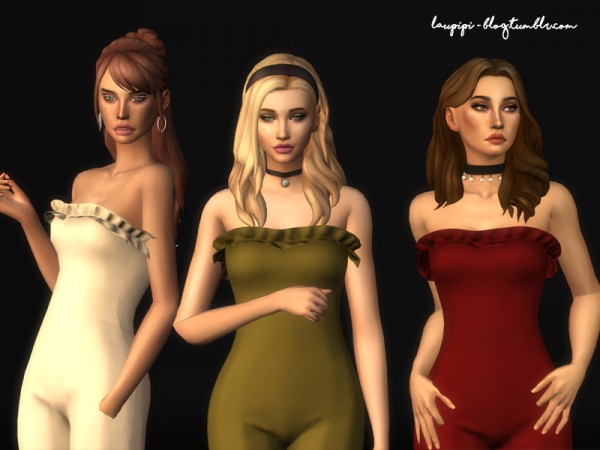 The Sims Resource: Soraya jumpsuit by laupipi