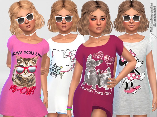  The Sims Resource: Girls Nightgowns Collection 08 by Pinkzombiecupcake