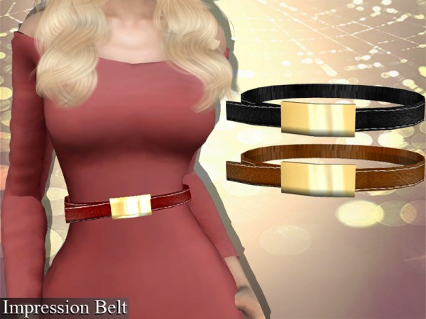  The Sims Resource: Genius Impression Belt by Genius666