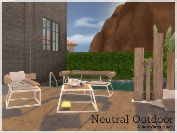  The Sims Resource: Neutral Outdoorset by Angela