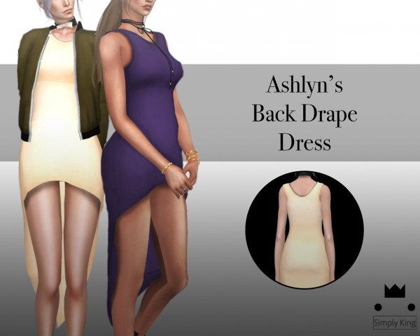  Simply King: Ashlyn’s Back Drape Dress