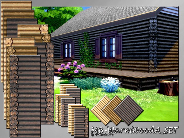  The Sims Resource: Warm Wood A by matomibotaki
